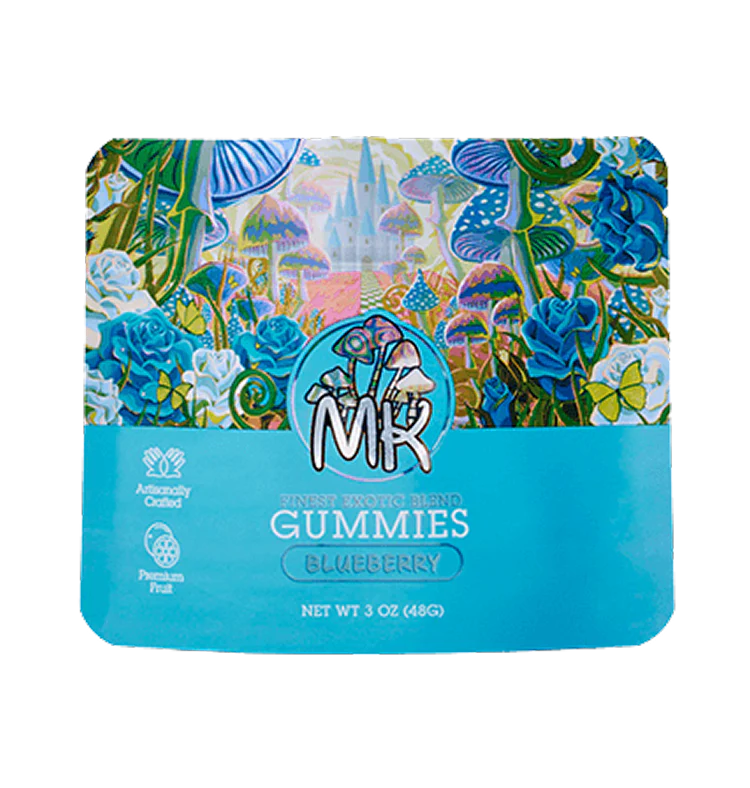 MK mushroom gummies category featuring Blueberry Strawberry Pineapple flavors